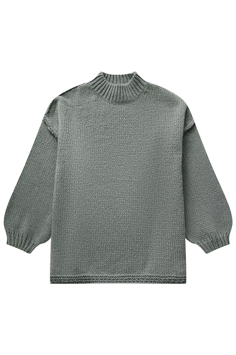 Casual Daily Solid Color O Neck Sweaters(4 Colors)