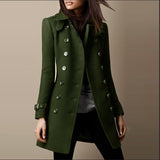 Amsoin Woolen Button Coat