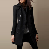 Amsoin Woolen Button Coat