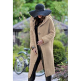 Amsoin Solid Long Sleeve Hooded Knit Cardigan(12 colors)