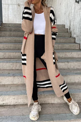 Amsoin Striped Print Cardigan(3 Colors)