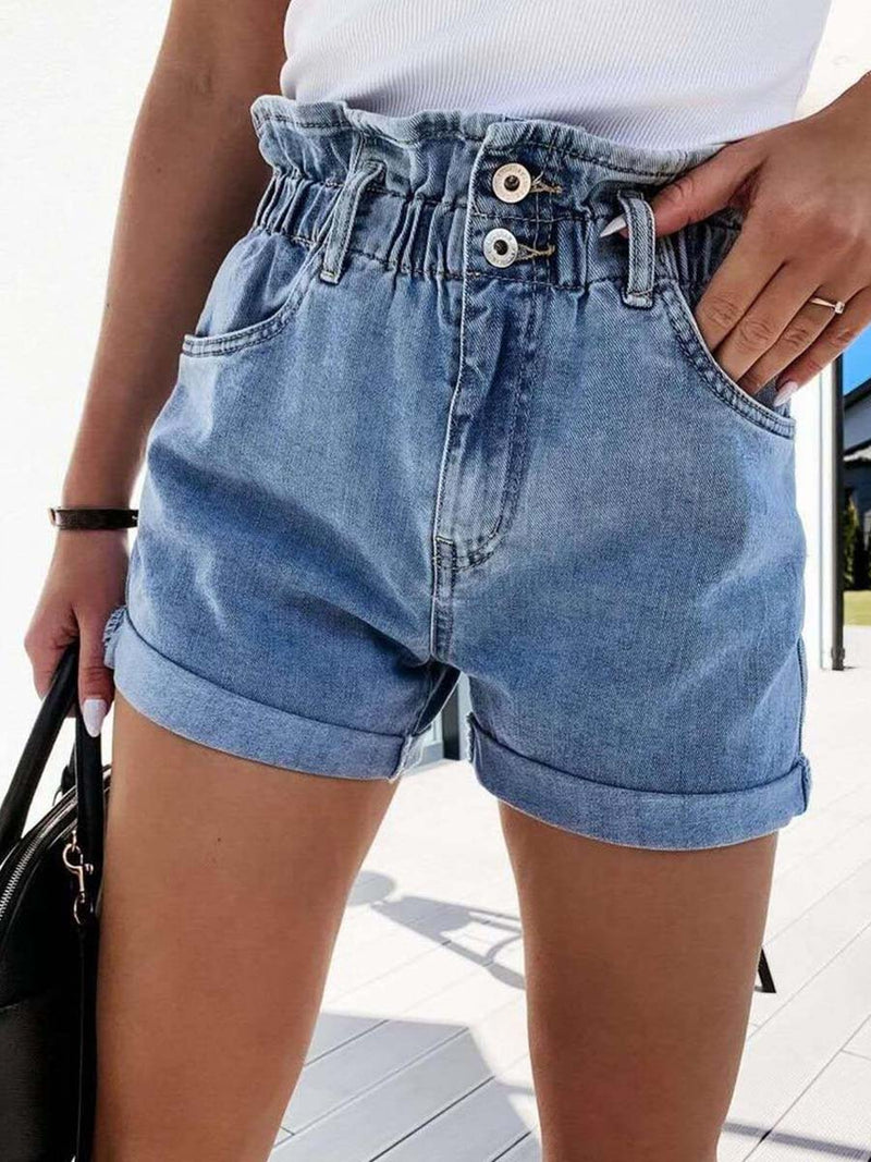 Amsoin Straight Denim Shorts