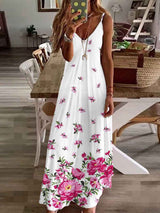 Amsoin Flower Sling Dress