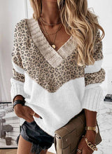 Amsoin Knit  V Neck Sweater