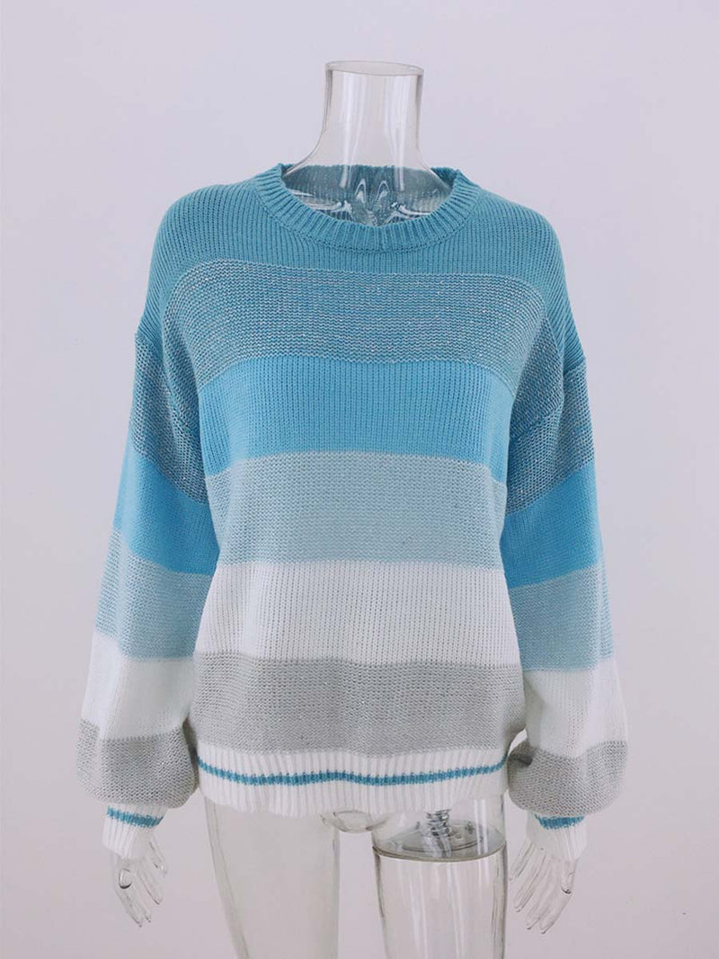 Amsoin Multicolor Knit Sweater