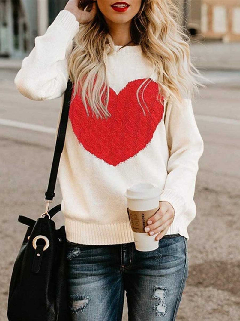 Amsoin Love Shaped Sweater