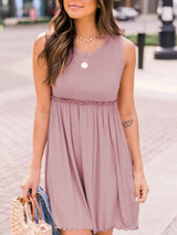 Amsoin High Waist Knit Vest Dress