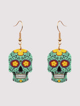 Women's Earrings Halloween Hip Hop Skull Fear Earrings - Earrings - INS | Online Fashion Free Shipping Clothing, Dresses, Tops, Shoes - 07/09/2021 - Accs & Jewelry - color-blue